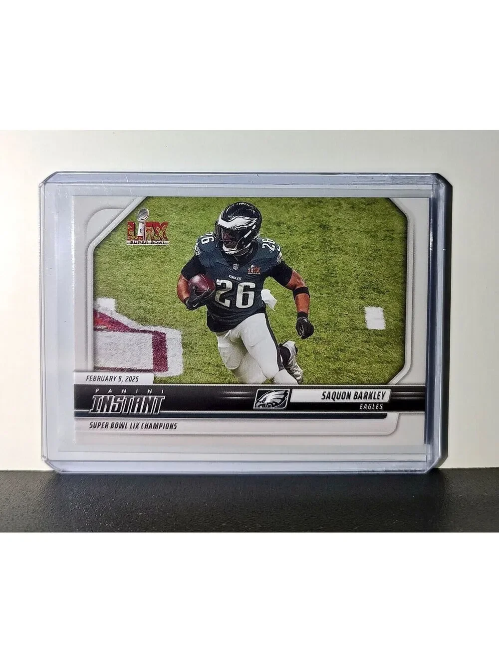 Saquon Barkley 2024 Panini Super Bowl LIX Champions NFL #4 Football Card Eagles